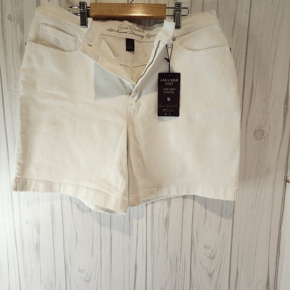 Women's Vintage White Denim Shorts